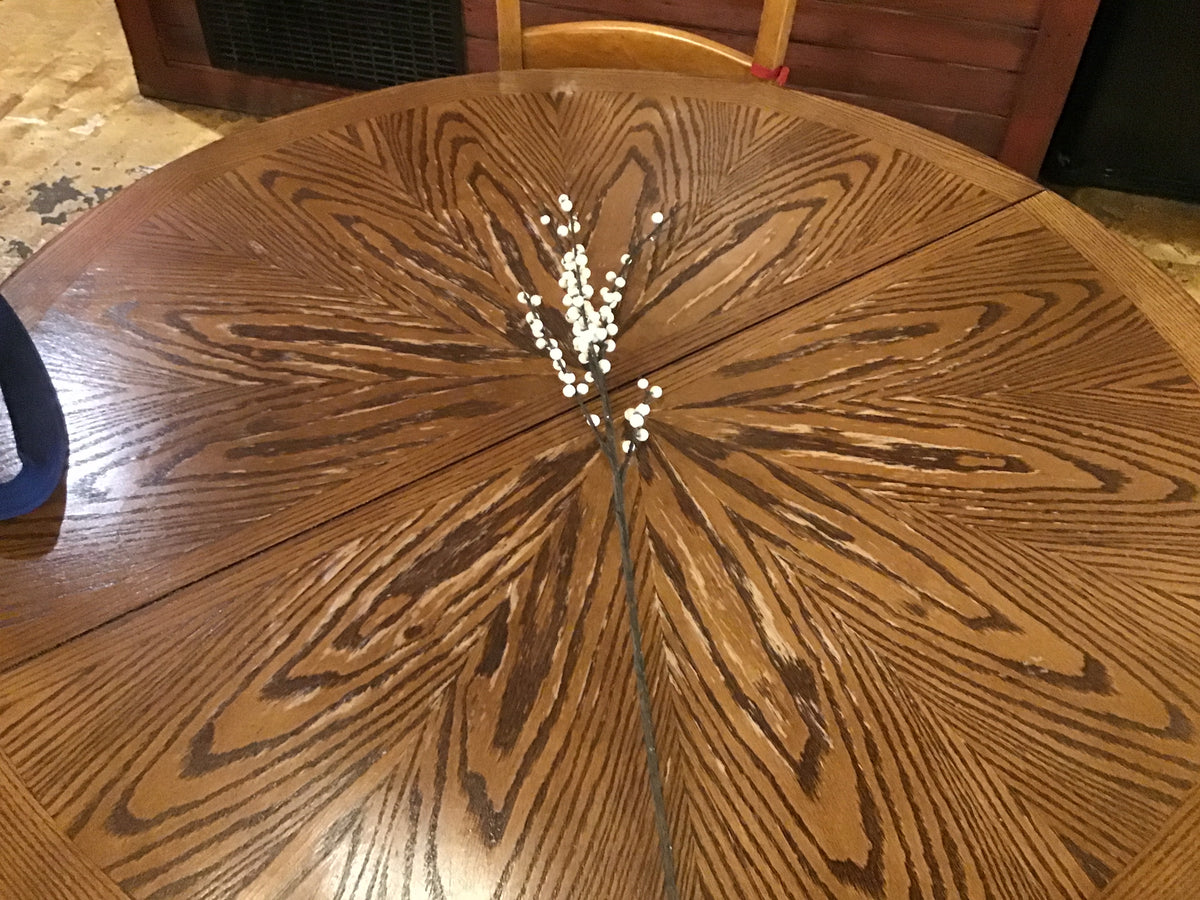 33" English Country White Berry Spray