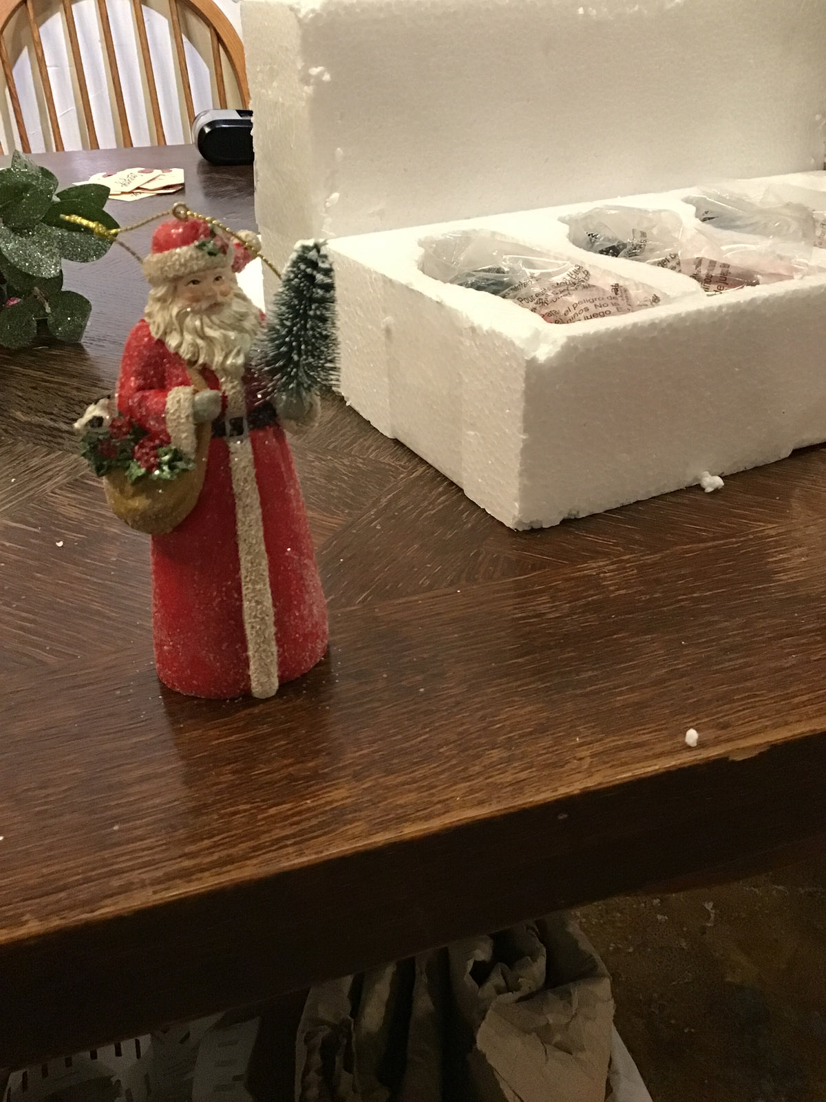 5" Holiday Santa Ornament
