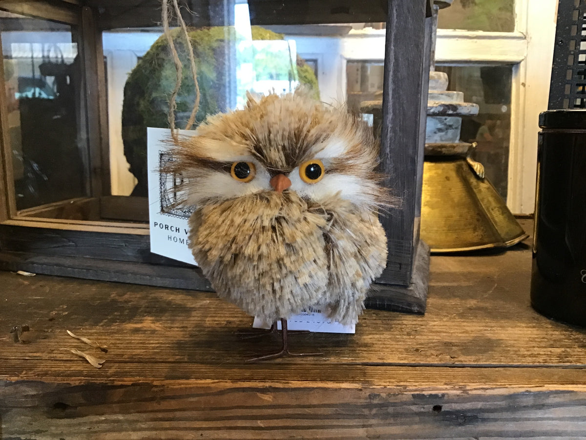 5.5 WInter Chalet Owl Ornament