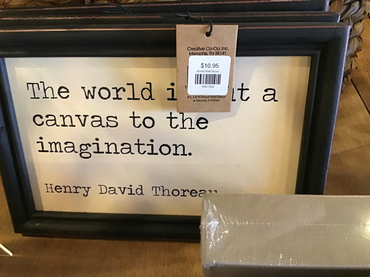 Wood Wall Decor w Saying
