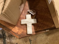 Marble Cross Ornament