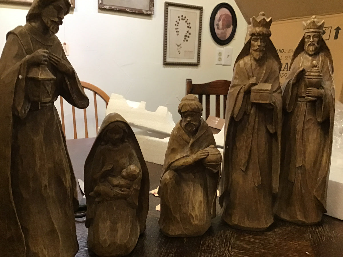 Copper Nativity 14"