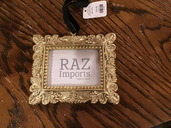6" vintage Photo Frame Ornament