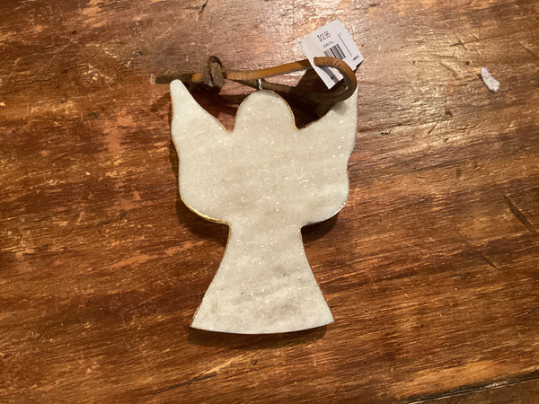 Marble Cross Ornament