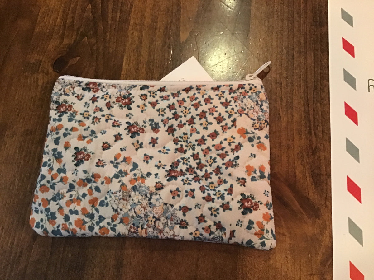 Winchester Orange Quilted Small Makeup Bag