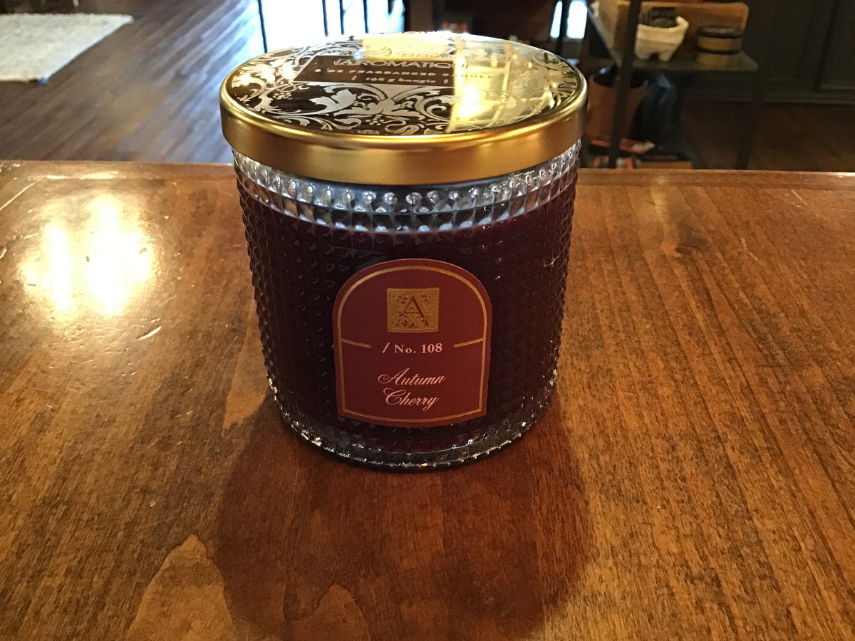 Autumn Cherry 6oz Textured Candle