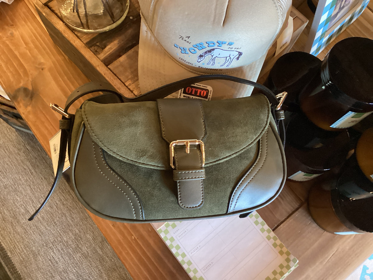 Duffy Suede Shoulder Bag