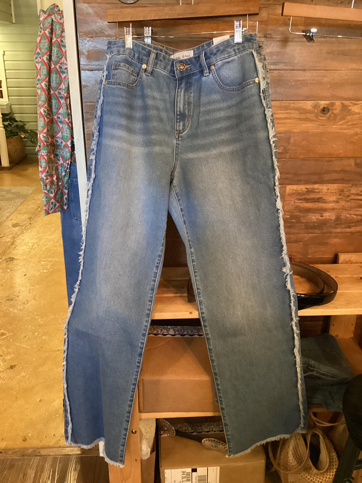 Brooke Frayed Super Straight Jeans
