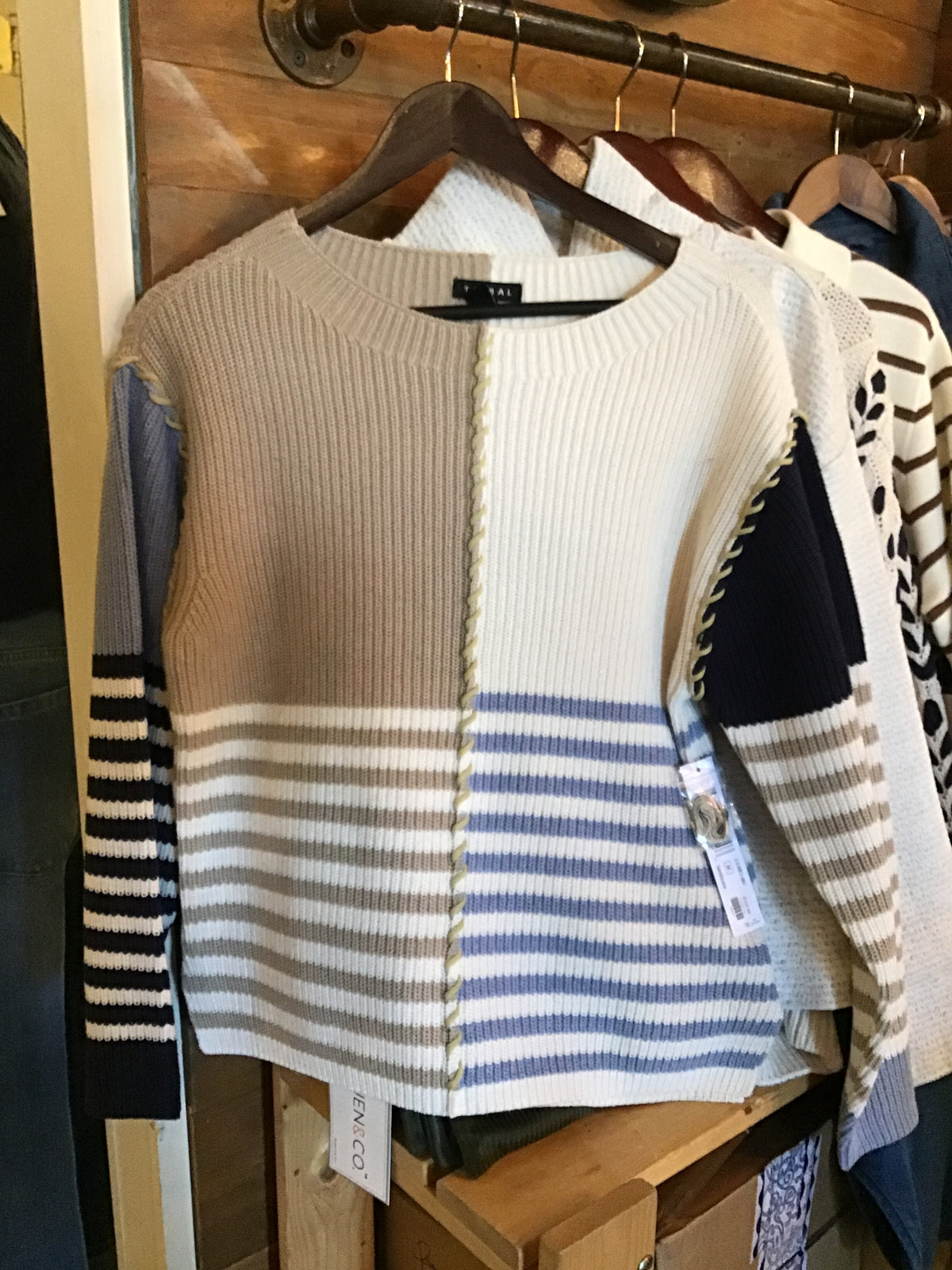 Sandstone Boat Neck Sweater