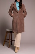 Fossil Long Sleeve Button Front Coat w/ Lining