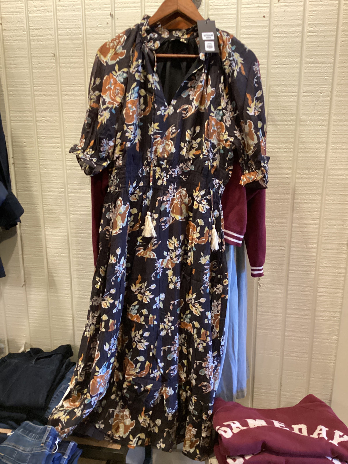 Short Sleeve Floral Maxi Dress