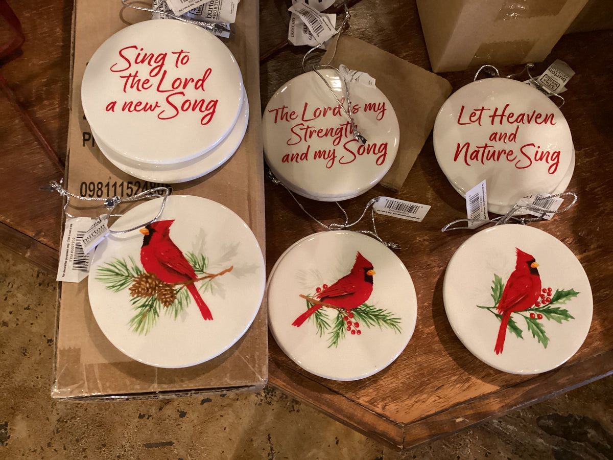 Joyful Cardinal Ornament