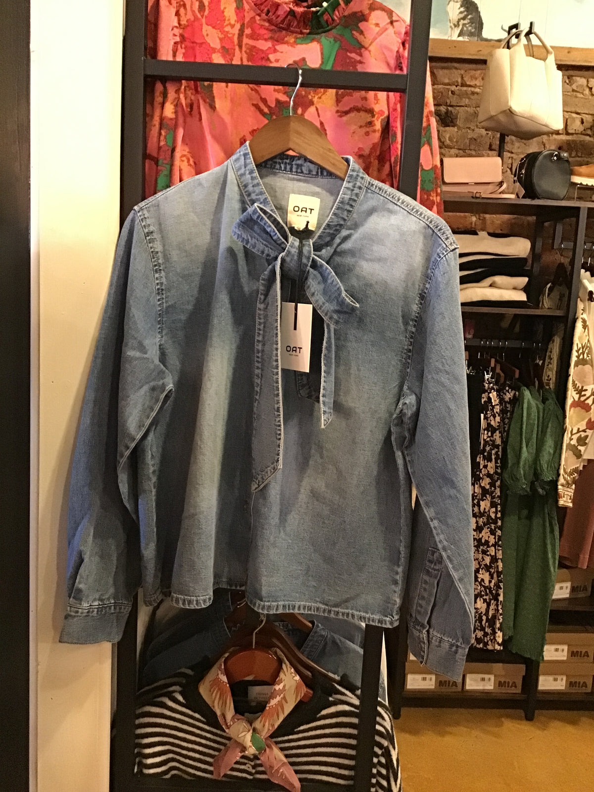 Aubrey Denim Shirt w Tie