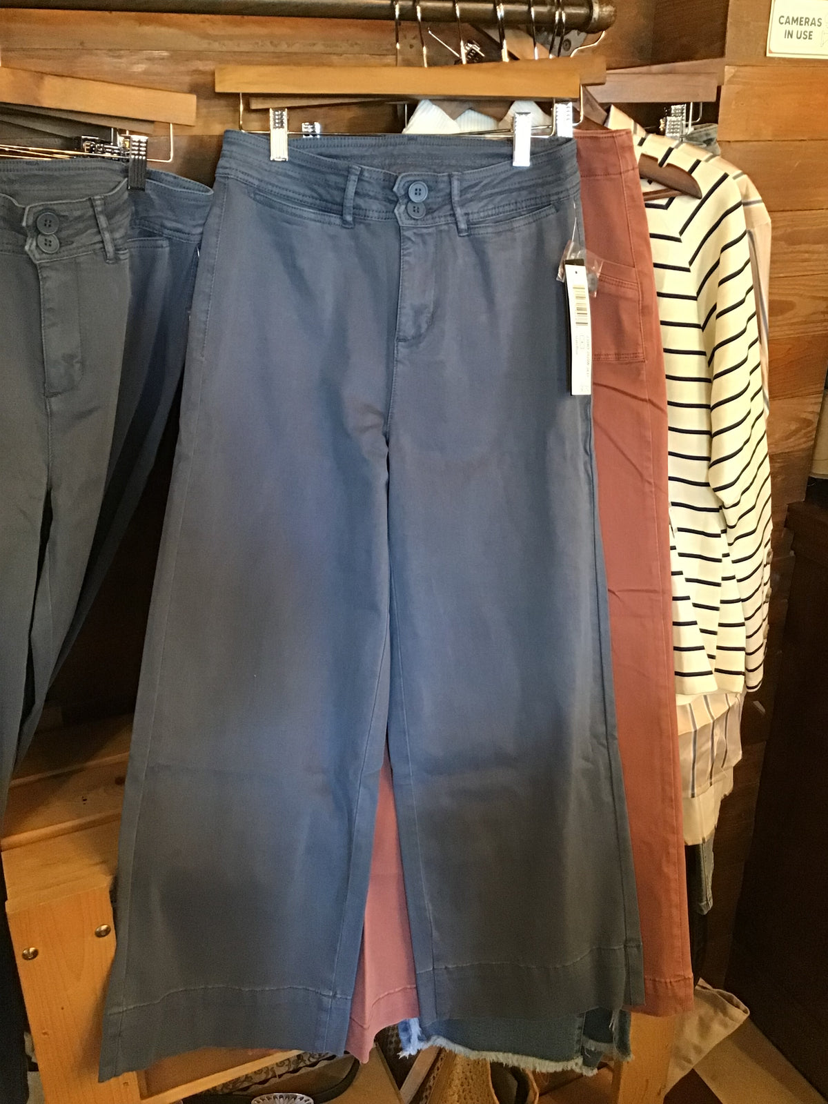 Slate Blue High Rise Fly Palazzo