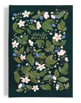 Heirloom Recipe Book, Hunter Green Botanical