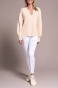 Moonstone Notch Neckline Sweater