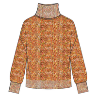 Apricot Mist Neck Sweater