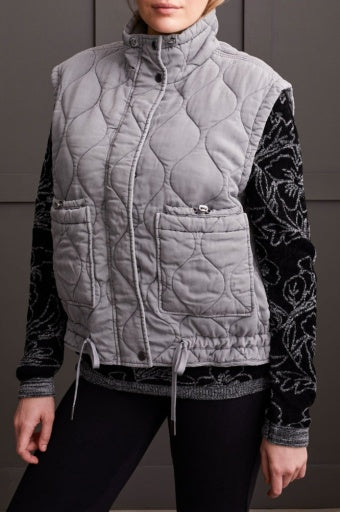 Elephent Grey Quilted Vest