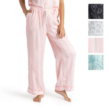 Load image into Gallery viewer, satin pink striped sleeping pants
