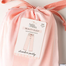 Load image into Gallery viewer, satin pink striped sleeping pants
